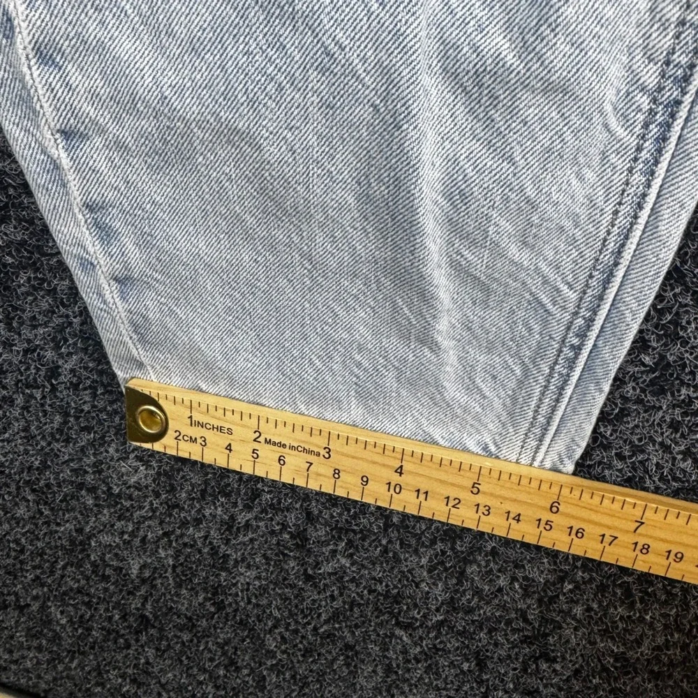 American Eagle 90s Slim Boyfriend Jeans Distressed Light Wash Denim Womens 12 L